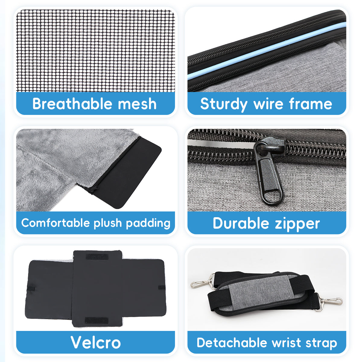 Erweiterbare Reisetasche für Haustiere, kratzfestes, atmungsaktives Netzgewebe, Crossbody- und Tragetasche, strapazierfähig und geräumig, Transportbox mit Sichtfenstern, leicht zu reinigendes Material, herausnehmbares weiches Polster und Schultergurt