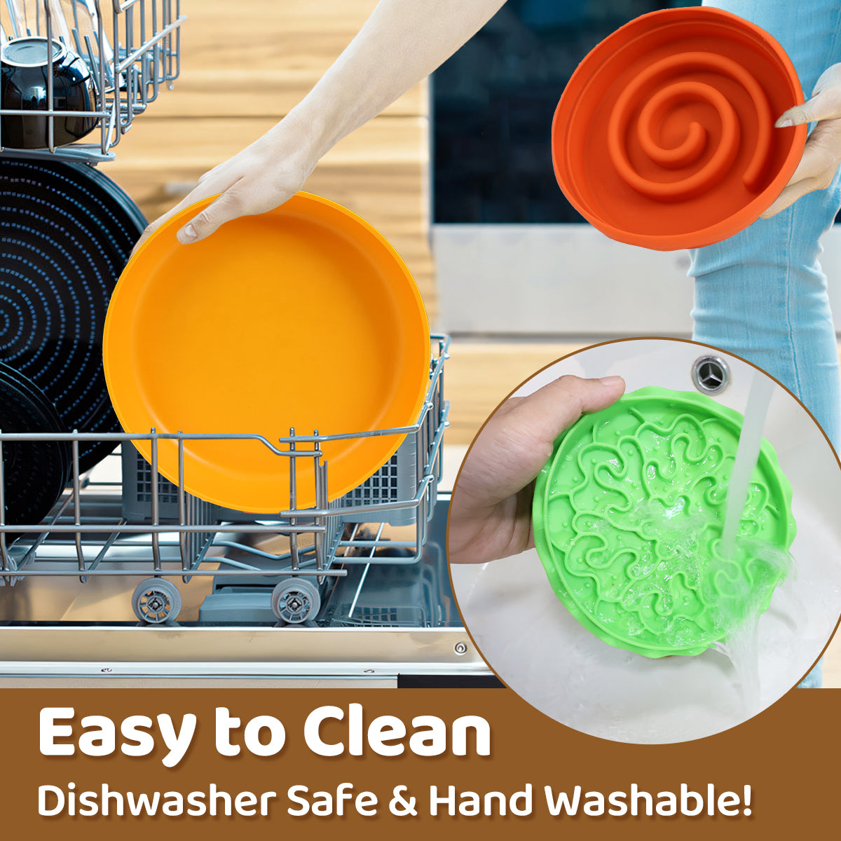 5-in-1 Multifunctional Pet Bowl – Slow Feeder, Licking Mat & Water Bowl