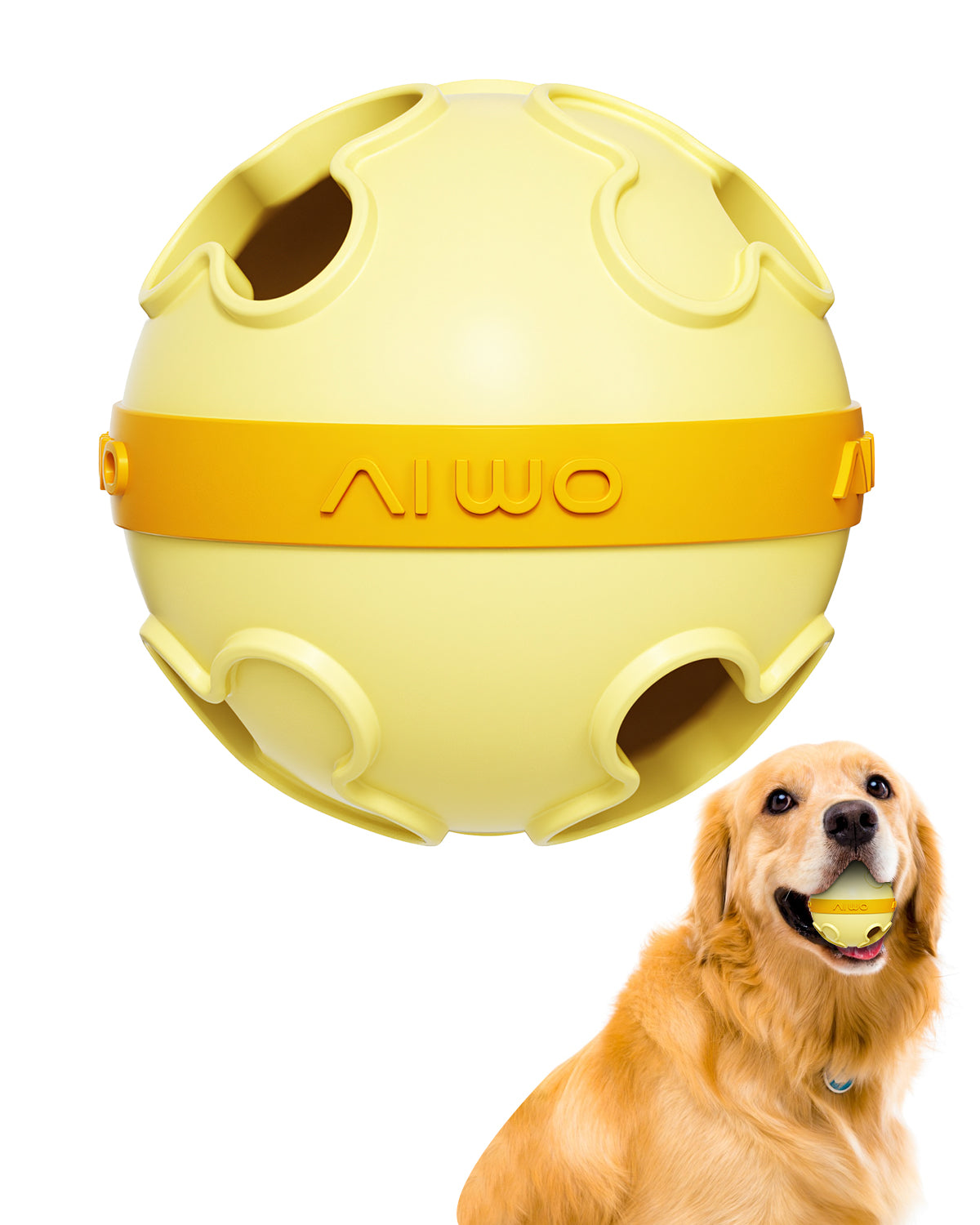 Interactive Dog Treat Dispenser Ball – Bite Resistant & Slow Feeding