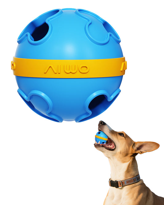 Interactive Dog Treat Dispenser Ball – Bite Resistant & Slow Feeding