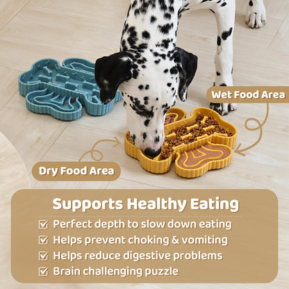 Slow Feeder Dog Bowl – Prevent Fast Eating & Improve Digestion