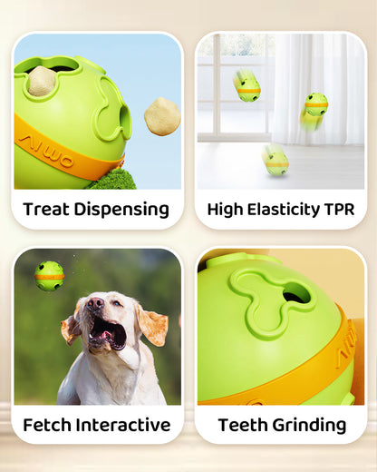 Interactive Dog Treat Dispenser Ball – Bite Resistant & Slow Feeding