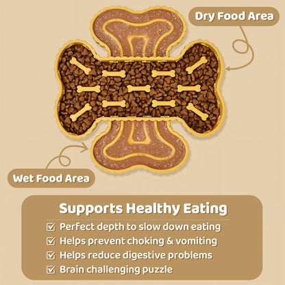 Slow Feeder Dog Bowl – Prevent Fast Eating & Improve Digestion