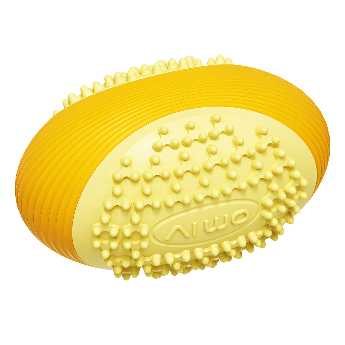 Olive Squeaky Dog Chew Ball – Durable Dental Toy for Aggressive Chewers