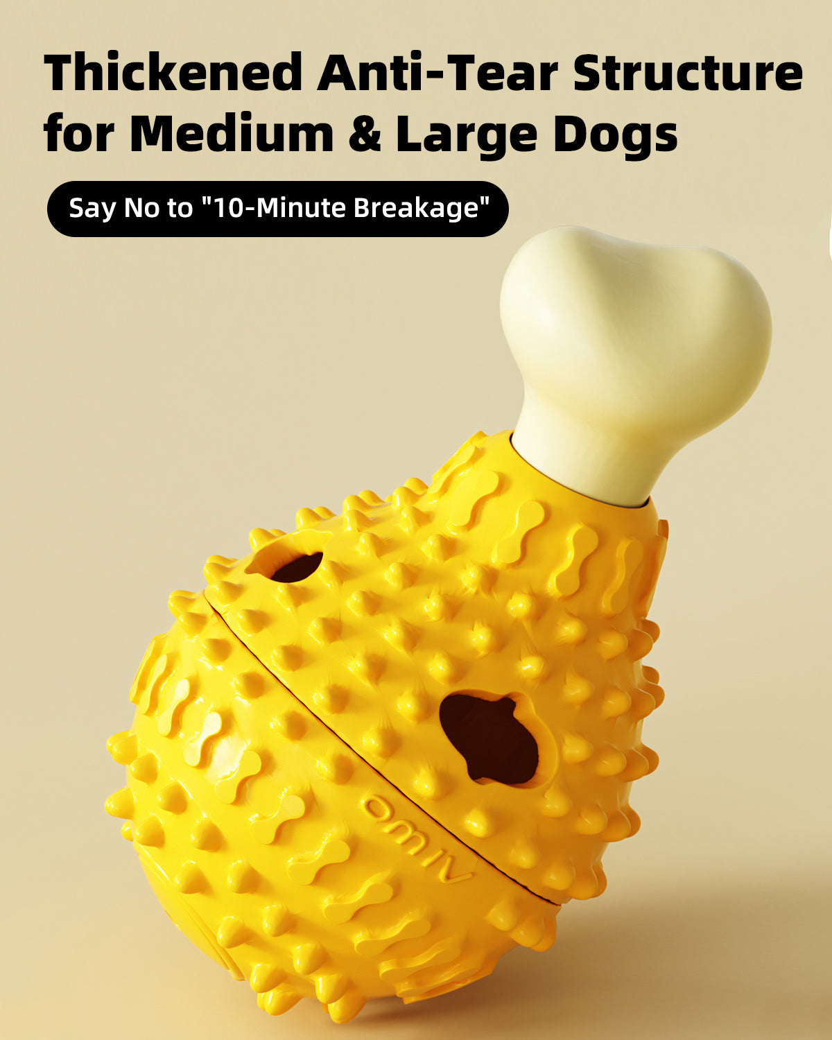 Dog Treat Dispenser Chew Toy – Squeaky, Interactive & Slow Feeding