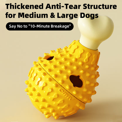 Dog Treat Dispenser Chew Toy – Squeaky, Interactive & Slow Feeding