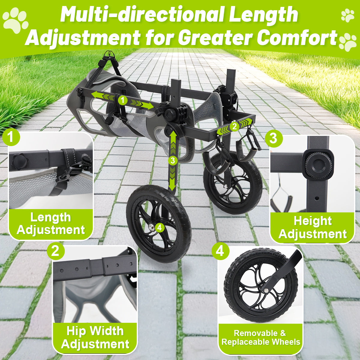 Rear Leg Wheelchair for Large Dogs – Restore Mobility & Freedom