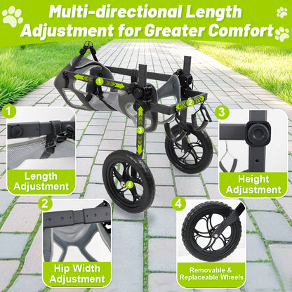 Rear Leg Wheelchair for Large Dogs – Restore Mobility & Freedom