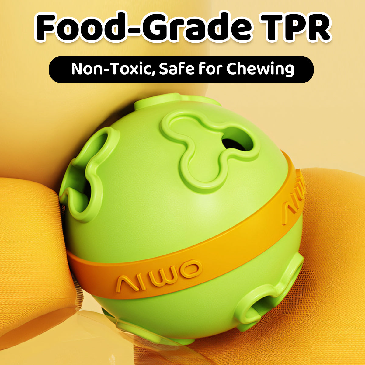 Interactive Dog Treat Dispenser Ball – Bite Resistant & Slow Feeding