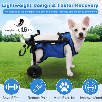 Dog Wheelchair for Hind Legs – Lightweight & Adjustable (XS)