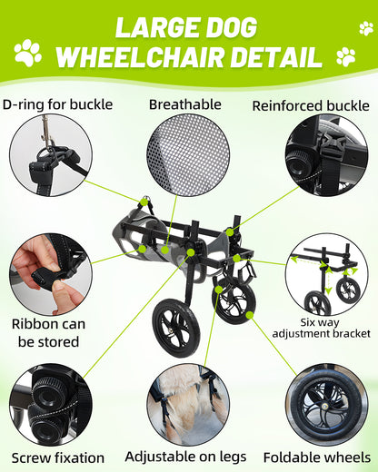 Rear Leg Wheelchair for Large Dogs – Restore Mobility & Freedom