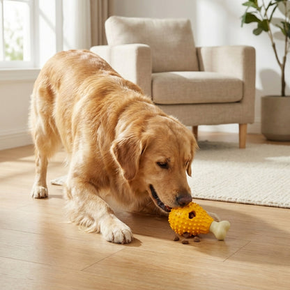 Dog Treat Dispenser Chew Toy – Squeaky, Interactive & Slow Feeding