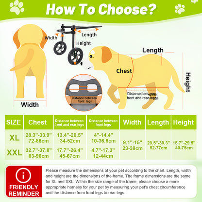Rear Leg Wheelchair for Large Dogs – Restore Mobility & Freedom