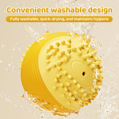 Pelota masticable chirriante para perros agresivos, TPR de grado alimenticio, diseño indestructible, juguete de limpieza dental, pelota antiasfixia para perros pequeños, medianos y grandes, juego interactivo de larga duración. 