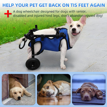 Dog Wheelchair for Hind Legs – Lightweight & Adjustable (XS)