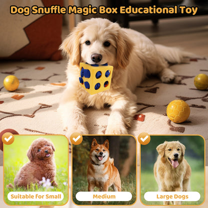 Interactive Dog Snuffle Cube – Puzzle Toy for Foraging & Slow Feeding