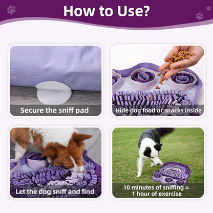 Snuffle Mat for Dogs Interactive Feeding & Stress Relief