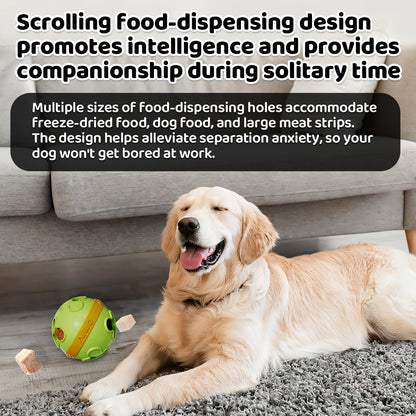 Interactive Dog Treat Dispenser Ball – Bite Resistant & Slow Feeding