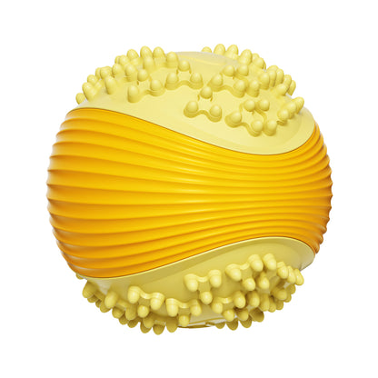 Pelota masticable chirriante para perros agresivos, TPR de grado alimenticio, diseño indestructible, juguete de limpieza dental, pelota antiasfixia para perros pequeños, medianos y grandes, juego interactivo de larga duración. 