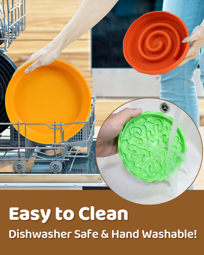 5-in-1 Multifunctional Pet Bowl – Slow Feeder, Licking Mat & Water Bowl