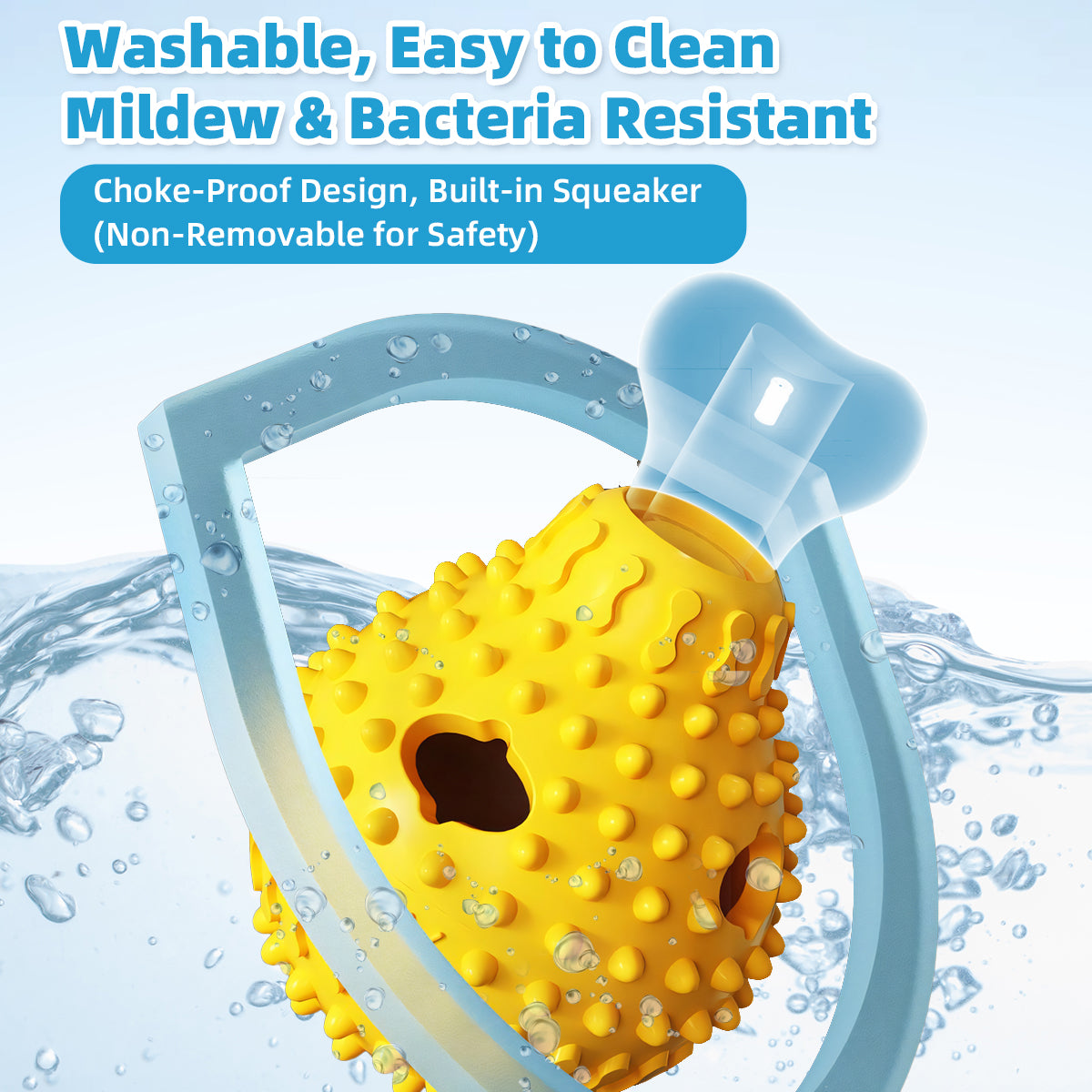 Dog Treat Dispenser Chew Toy – Squeaky, Interactive & Slow Feeding