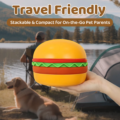 5-in-1 Multifunctional Pet Bowl – Slow Feeder, Licking Mat & Water Bowl