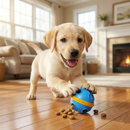 Interactive Dog Treat Dispenser Ball – Bite Resistant & Slow Feeding