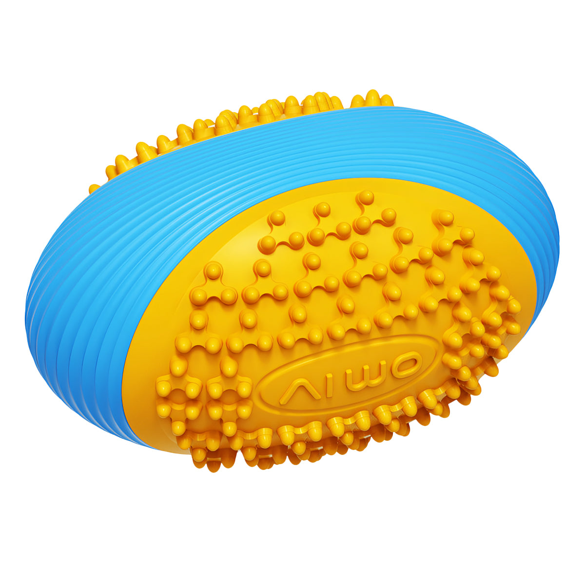 Olive Squeaky Dog Chew Ball – Durable Dental Toy for Aggressive Chewers