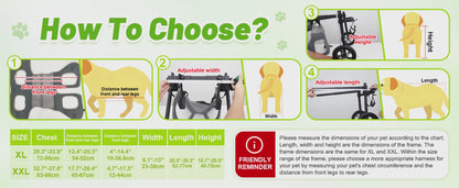 Rear Leg Wheelchair for Large Dogs – Restore Mobility & Freedom